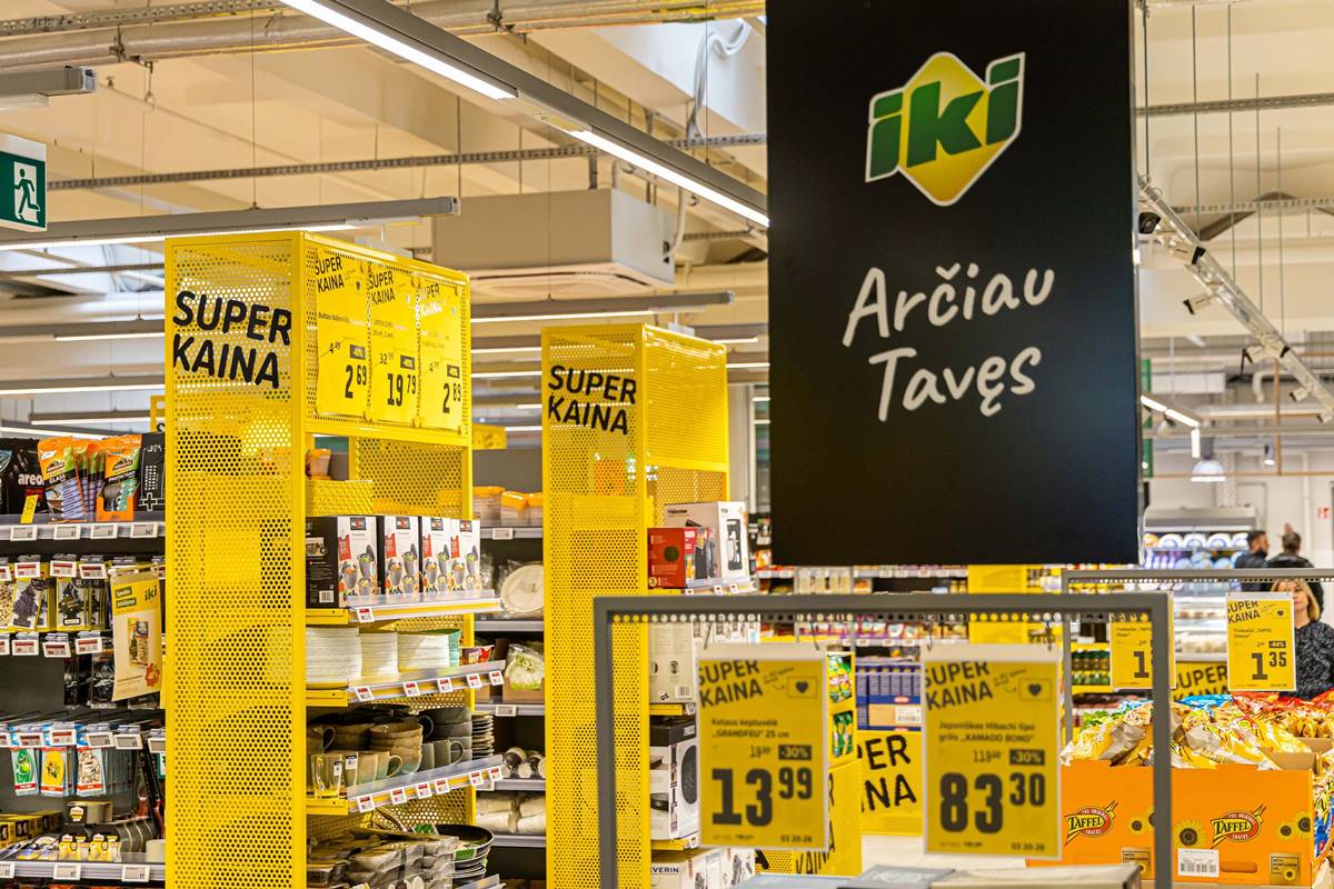 IKI - arčiau tavęs ir su įvairiomis naudingomis akcijomis pirkėjams.
